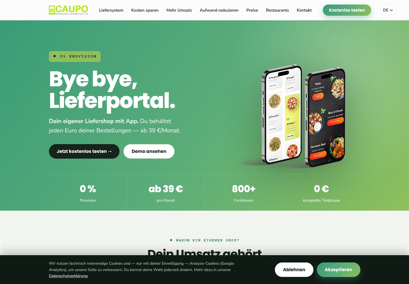 Webdesign-Referenz: eCaupo