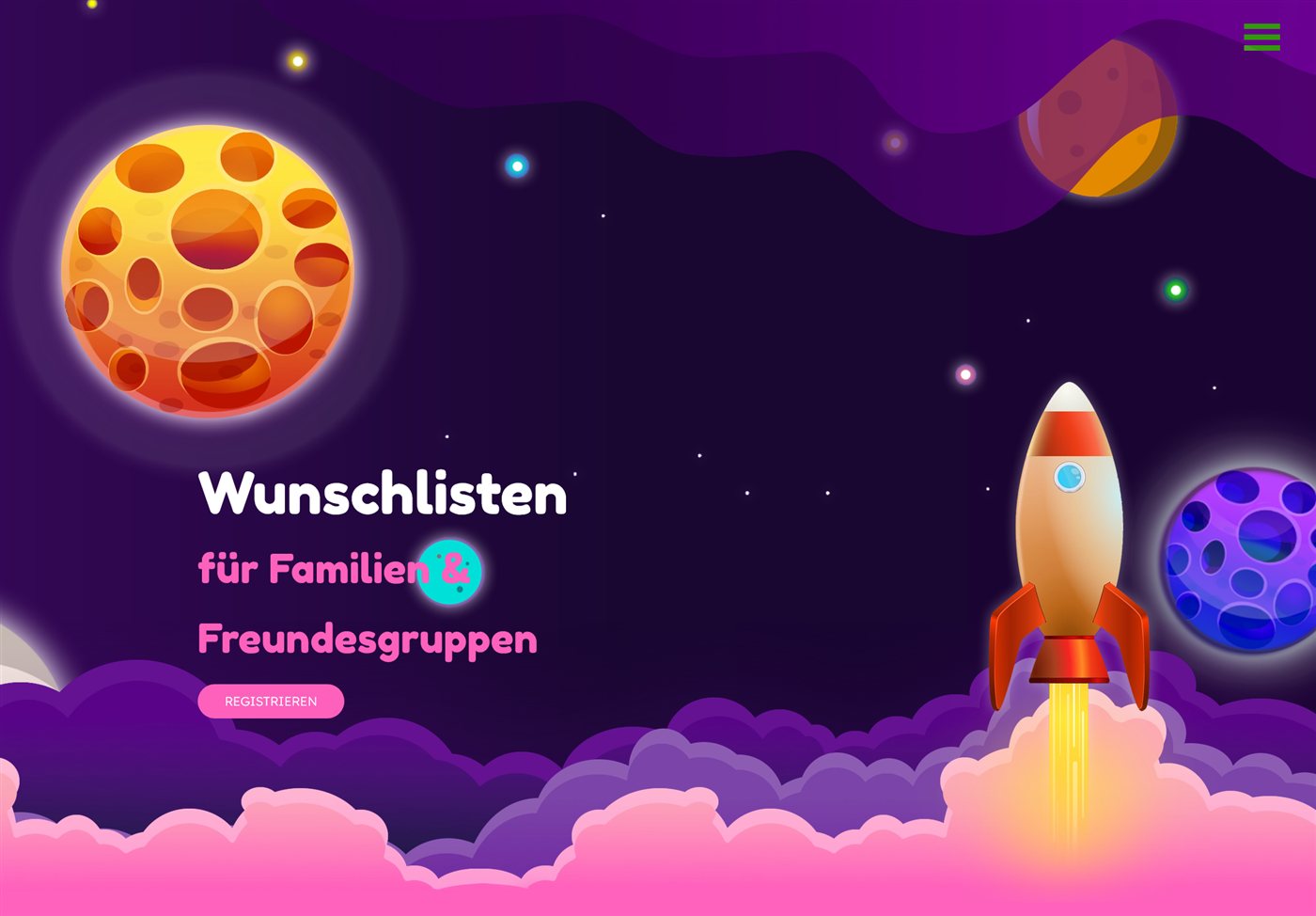 Webdesign-Referenz: FamilienWunschliste